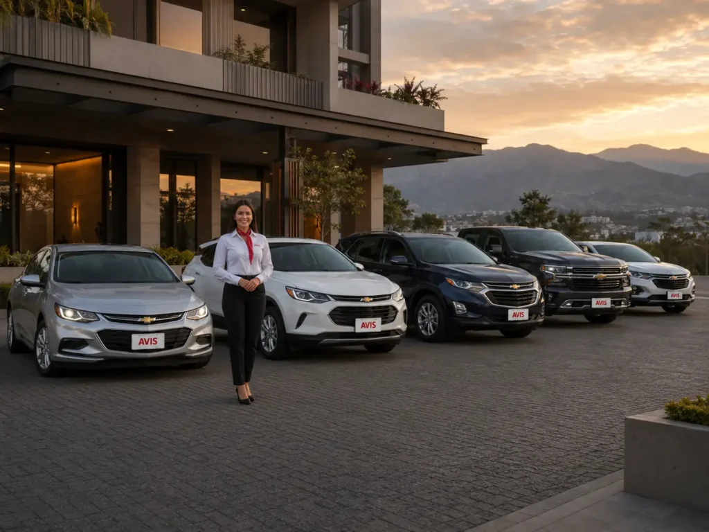 Vehículos de alquiler AVIS Ecuador con autos SUVs y camionetas para viajes y negocios